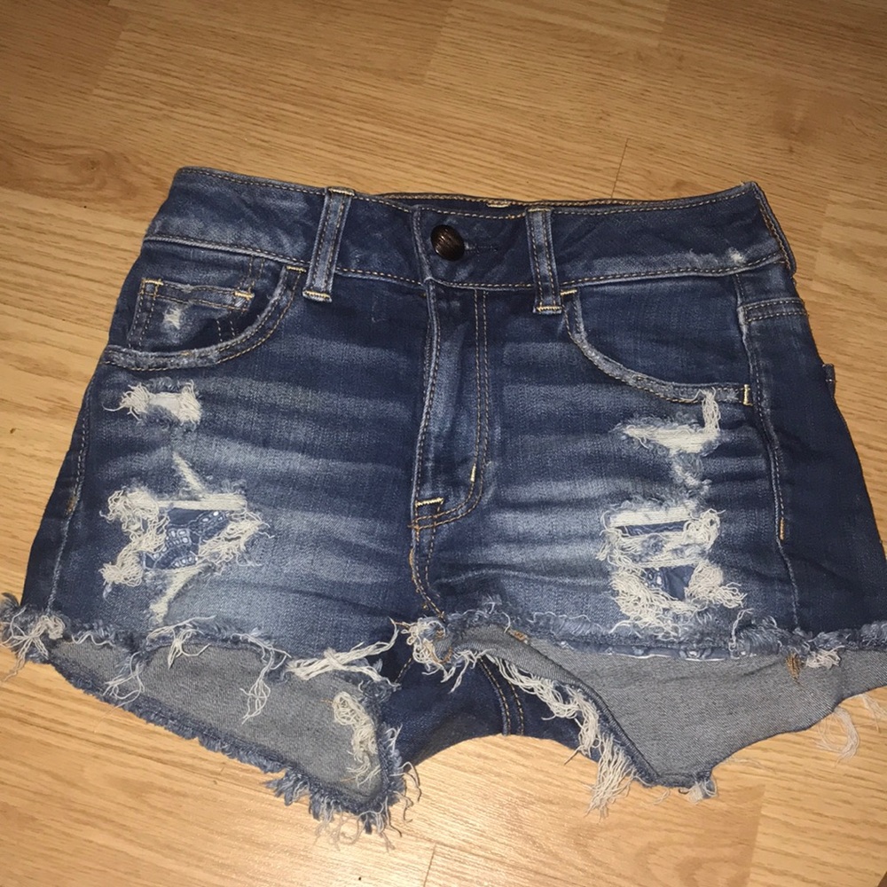 American eagle jean shorts